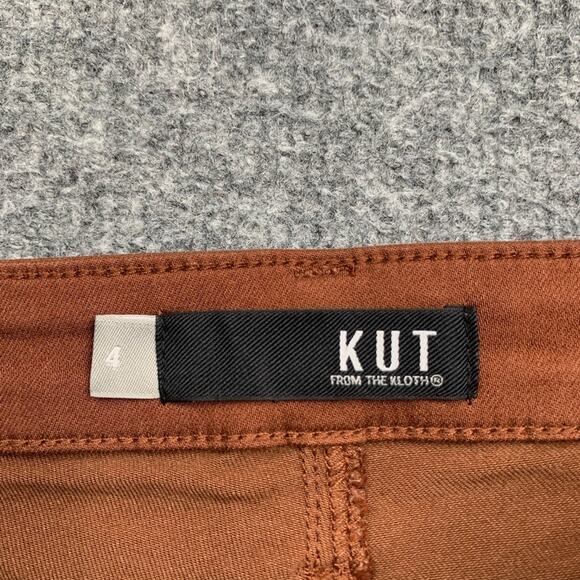 Kut From The Kloth Jeans Womens 4 Brown High Rise Mia Fab Ab Toothpick Skinny - Picture 5 of 15